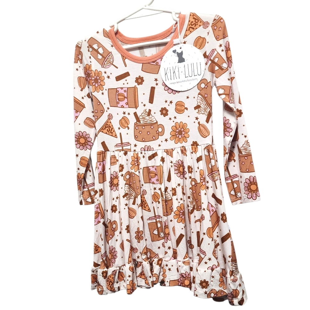 Kiki + Lulu PSL Fall Twirl Dress - 3t - NWT - Long Sleeve